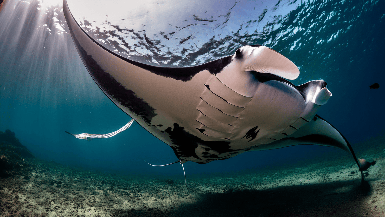 buceo con mantarraya